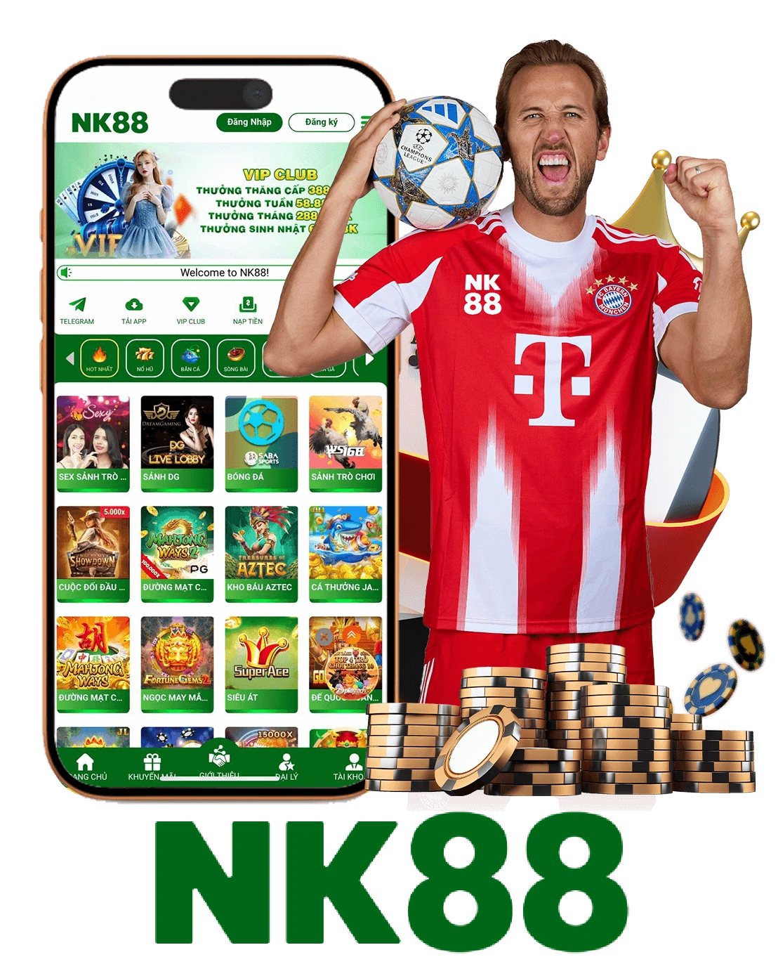 Dịch vụ casino trực tuyến NK88 trên mobile